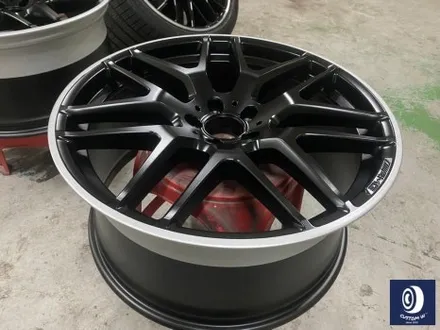 벤츠 GLE63 AMG 휠 도색 불량 재작업 약품 박리 제거 후, 사틴 블랙 + 실버 투톤 휠도색 + 레드 캘리퍼 도색 / 용인 처인구