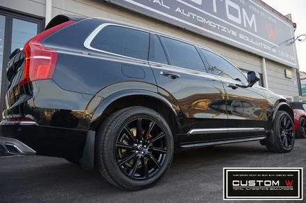 볼보 XC90 휠상처 수리 후, 블랙유광 휠도색, 캘리퍼도색 작업까지.! / 용인 처인구