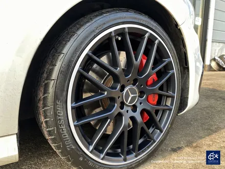 벤츠 A45 AMG 블랙실버 무광 투톤 휠도색 & 레드 캘리퍼 도색 / 용인 처인구