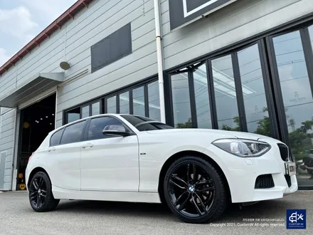 BMW 118d 461M 휠수리 후 블랙유광 휠도색 / 용인 처인구