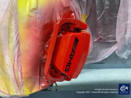 벤츠 GLE53 AMG 블랙 유광 휠도색 그리고 레드 캘리퍼 도색까지_! 완벽한 컬러 밸런스_! / 용인 처인구