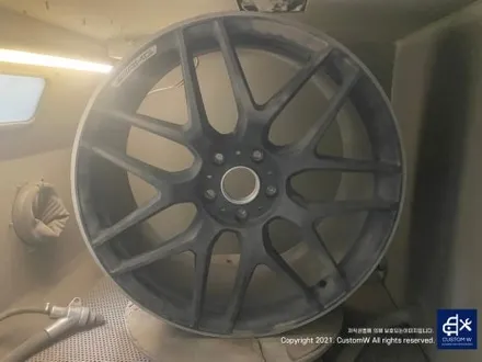벤츠 G63 AMG G바겐 22인치 에디션 휠 블랙유광 휠도색 , 레드 캘리퍼 도색 / 용인 처인구