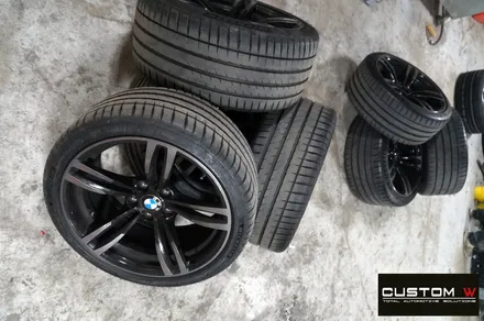 BMW M3,M4 437M 휠 상처 수리 후, 블랙 유광 휠도색. / 용인 처인구