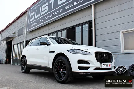 올바른 공정으로 재규어 F-Pace(F페이스) 블랙유광 휠 도색, 레드 캘리퍼 도색 작업하기 / 용인 처인구