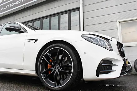벤츠 E53 AMG 무광 투톤 휠 + 카본 세라믹 골드 캘리퍼 도색 / 용인 처인구