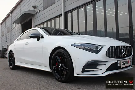 벤츠 CLS300d 블랙유광 휠도색 + 레드 캘리퍼 도색 / 용인 처인구