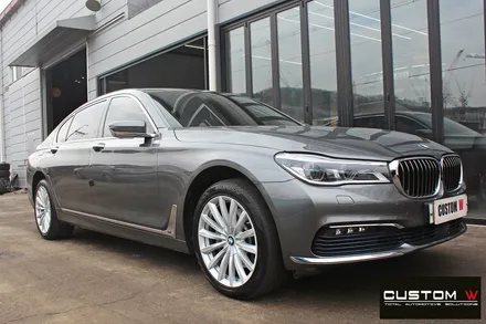 BMW G12 730Ld 휠 상처 수리 후 실버 휠복원 / 용인 처인구