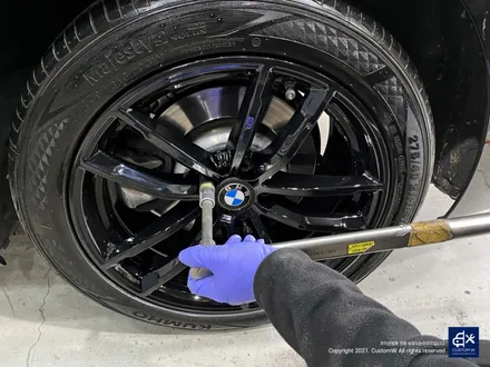 BMW G30 520d 휠수리 후 블랙유광 휠도색 / 용인 처인구