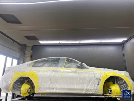 BMW 420d 휠수리 후 블랙유광 휠도색 + 레드 캘리퍼 도색 / 용인 처인구