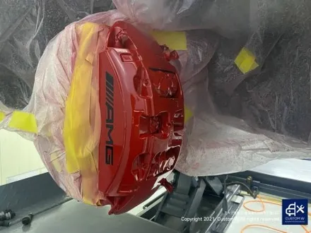 벤츠 GLE53 AMG 블랙 유광 휠도색 그리고 레드 캘리퍼 도색까지_! 완벽한 컬러 밸런스_! / 용인 처인구