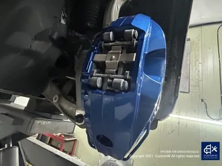 와_! 이게 플렉스다_! 전기차 럭셔리 세단 BMW I7 블루 캘리퍼 도색 고객과의 소통을 중요시하는 커스텀 W (feat. 훈훈한 카톡 내용 캡처 ) / 용인 처인구