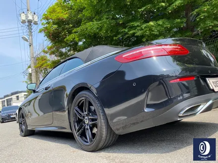 감동적인 후기글을 작성해 주신 고객분의 차량/ 벤츠 E220D 카브리올레 19인치(일명 AMG 별휠) 블랙 유광 휠도색 (feat. 보험 긴급 출동 서비스를 이용한 캐리어 카 입출고) / 용인 처인구