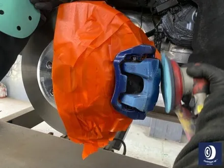 BMW X6 40i 신차 출고 작업 / 915M 블랙 휠도색 + 레드 캘리퍼 도색 / 용인 처인구