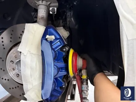 BMW G87 M2 930M 휠 상처 수리 후, 건메탈 그레이 휠도색 + 레드 캘리퍼 도색 / 용인 처인구