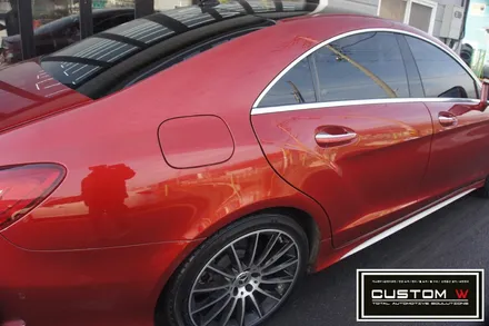 벤츠 CLS 250 상처 심한 휠 다이아몬드 컷팅 휠수리 , 운전석 리어휀더, 범퍼 판금도색 외형복원 작업까지 한번에_! 원스탑 토탈 솔루션 커스텀W / 용인 처인구