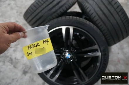 BMW M3,M4 437M 휠 상처 수리 후, 블랙 유광 휠도색. / 용인 처인구
