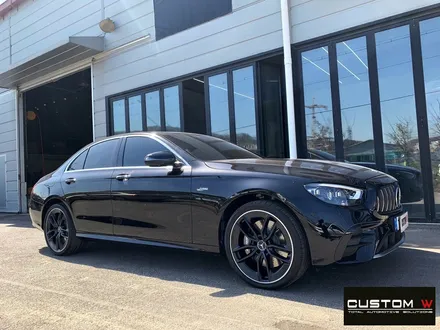 벤츠 21년식 E53 AMG 블랙 실버 투톤 무광 휠도색 + 건메탈 캘리퍼 도색 / 용인 처인구
