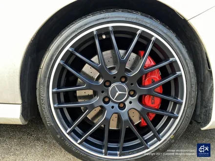 벤츠 A45 AMG 블랙실버 무광 투톤 휠도색 & 레드 캘리퍼 도색 / 용인 처인구