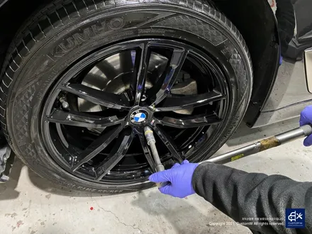 BMW G30 520d 휠수리 후 블랙유광 휠도색 / 용인 처인구