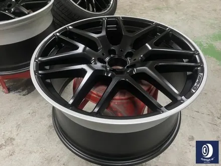 벤츠 GLE63 AMG 휠 도색 불량 재작업 약품 박리 제거 후, 사틴 블랙 + 실버 투톤 휠도색 + 레드 캘리퍼 도색 / 용인 처인구