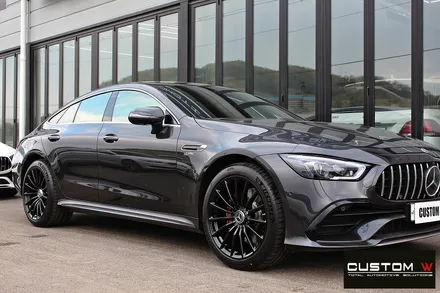벤츠 GT43 AMG 블랙유광 휠 도색 + 카본 세라믹 골드 캘리퍼 도색 (블랙 차량) / 용인 처인구