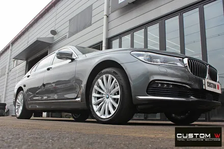 BMW G12 730Ld 휠 상처 수리 후 실버 휠복원 / 용인 처인구