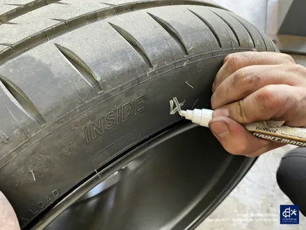 벤츠 신형 GT43 AMG 블랙유광 휠도색 + 애시드 그린 캘리퍼 도색 / 용인 처인구