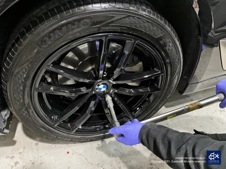 BMW G30 520d 휠수리 후 블랙유광 휠도색 / 용인 처인구