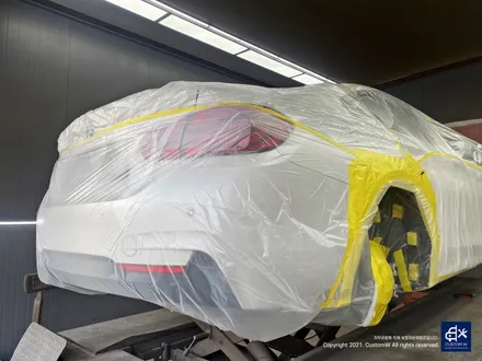 BMW 420d 휠수리 후 블랙유광 휠도색 + 레드 캘리퍼 도색 / 용인 처인구