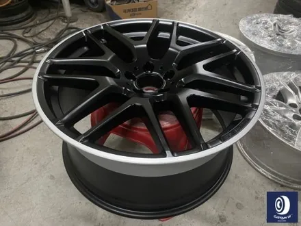 벤츠 GLE63 AMG 휠 도색 불량 재작업 약품 박리 제거 후, 사틴 블랙 + 실버 투톤 휠도색 + 레드 캘리퍼 도색 / 용인 처인구