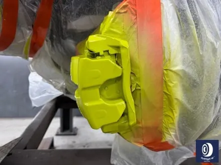 레인지로버 P530 신차 출고 작업 22인치 블랙 유광 휠도색 +  Brembo Octyma SV 리미티드 에디션 브렘보 옥티마 옐로우 컬러 캘리퍼 도색 / 용인 처인구