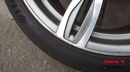 BMW M5(F10) 343M휠 상처수리 후 블랙유광 휠도색. / 용인 처인구