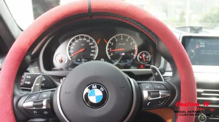 커스텀W를 찾아온 헤비급이지만 M! BMW X6M 차량의 블랙유광 휠도색. / 용인 처인구