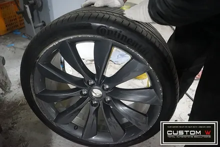 테슬라 모델 S 100D 휠수리(휠복원) / 용인 처인구