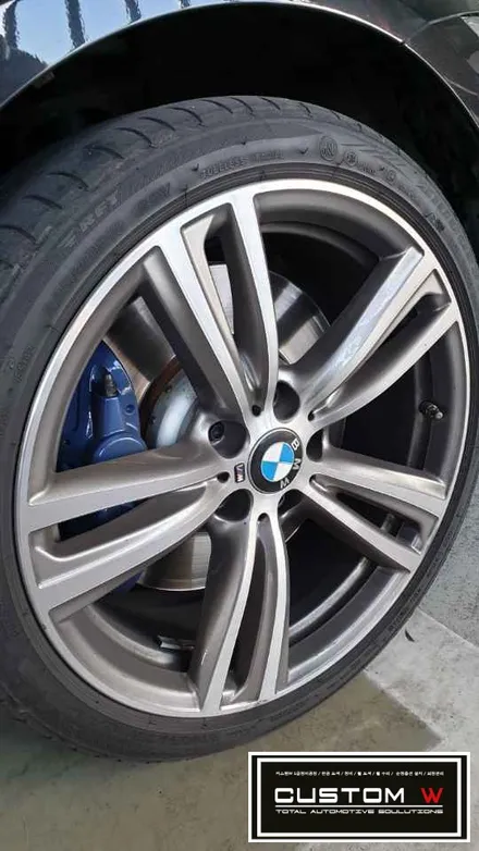 BMW 435D 442M 휠 상처 수리후, 하이그로시 블랙 블랙유광 휠도색.! / 용인 처인구