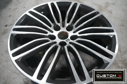 BMW G30 530i 664M 블랙유광(하이그로시 블랙) 휠도색 작업.! / 용인 처인구