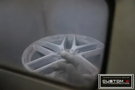 벤츠 GLE 쿠페 350D 상처 난 다이아몬드 컷팅  휠 복원 수리  그리고 레드 캘리퍼도색 까지.! 커스텀W / 용인 처인구