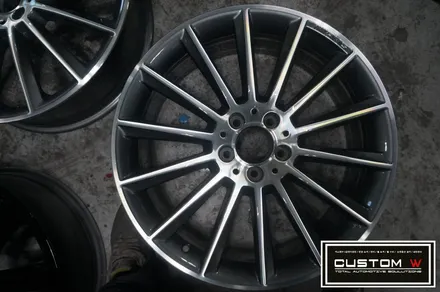 벤츠 E400 쿠페 20인치 마차휠  다이아몬드 컷팅 휠수리 복원.! 커스텀W / 용인 처인구