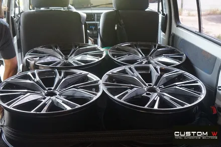 렉서스 GS450H 박리 작업 + 휠 상처 수리 후 고스트크롬 휠도색 / 용인 처인구
