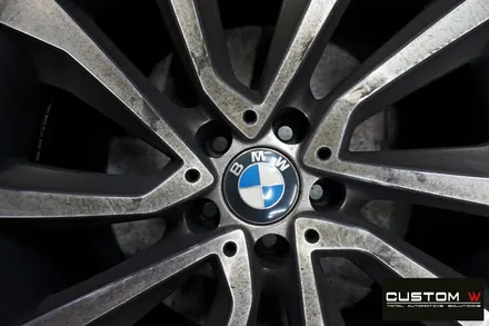 고착된 분진이 가득했던 BMW X6 블랙유광 휠도색 / 용인 처인구