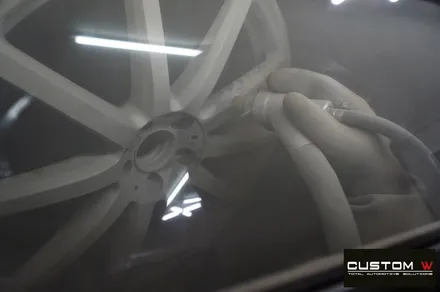 벤츠 S63 AMG 무광블랙실버 투톤 휠 도색 / 용인 처인구