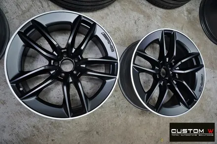 벤츠 CLS53 AMG 무광 투톤 휠도색 + 레드 캘리퍼 도색 / 용인 처인구