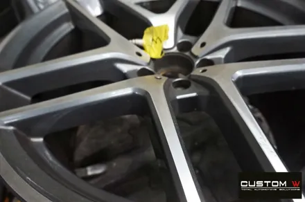벤츠 GLE 350d 쿠페 블랙유광 휠도색 + 레드 캘리퍼 도색 / 용인 처인구