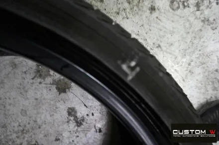 벤츠 E53 AMG 블랙실버 유광투톤 휠도색 + 레드 캘리퍼 도색 / 용인 처인구
