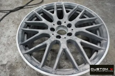 벤츠 CLA250 블랙실버 무광 투톤 휠도색 + 레드 캘리퍼 도색 / 용인 처인구