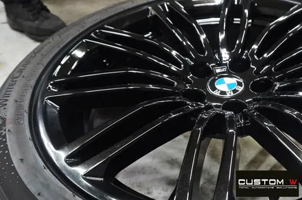 BMW G30 M530i 664M 휠 상처 수리 후 블랙유광 휠도색 / 용인 처인구