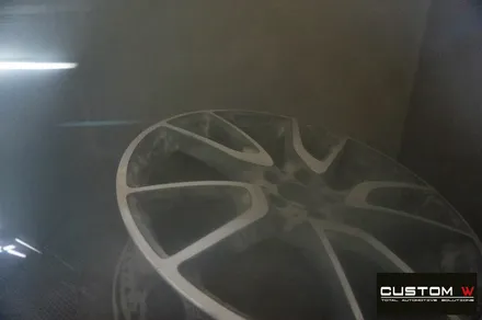 벤츠 GLC43 AMG 블랙유광 휠도색 + 레드 캘리퍼 도색 / 용인 처인구