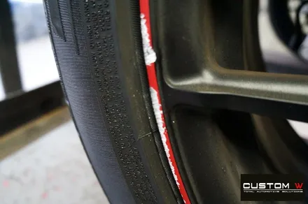 벤츠 신형 G63 AMG 휠 상처 수리 후 블랙 레드 무광 투톤 휠도색 / 용인 처인구