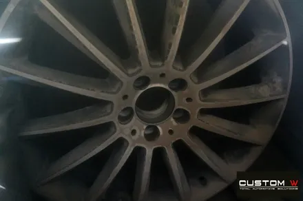 벤츠 CLS450 20인치 마차휠 휠 상처 수리 후 다이아몬드 컷팅 휠 복원 / 용인 처인구