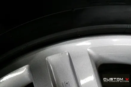 벤츠 W221 S500 기존 잘못된 휠수리 도색 이력 약품 박리 후 하이퍼 실버 휠도색 / 용인 처인구